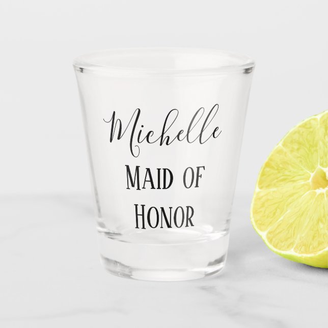 Verre A Shot Belle domestique d'honneur (Devant)