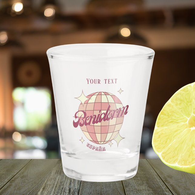 Verre A Shot Benidorm Espagne España fête (Créateur téléchargé)