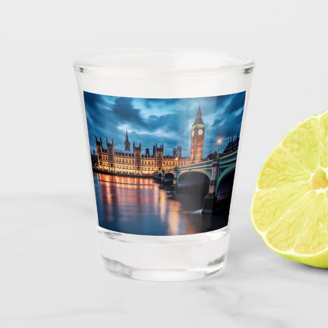 Verre A Shot Big Ben, Londres. (Devant)