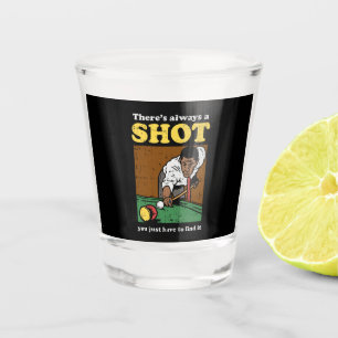 Verre A Shot Billiard Snooker Retro