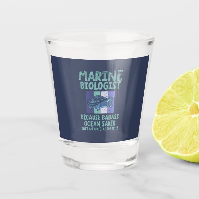 Verre A Shot Biologiste marin Biologie marine (Devant)