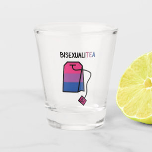Verre A Shot BisexualiTEA Bi Pride Drapeau Thé bisexuel