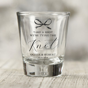 Verre A Shot Black Bow Prendre Un Mariage De Tir