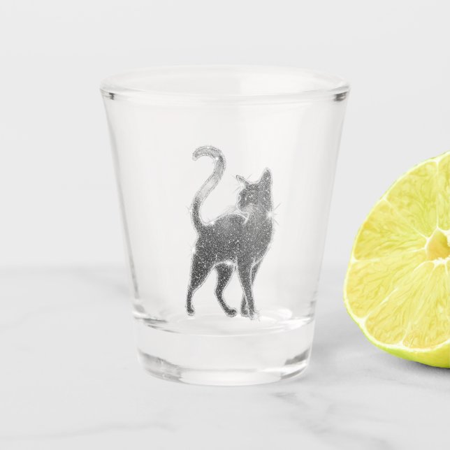 Verre A Shot Black Cat shot glass (Devant)