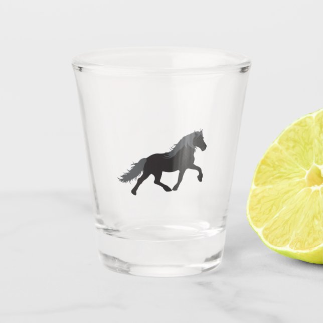 Verre A Shot Black Horse Shot Glas (Devant)