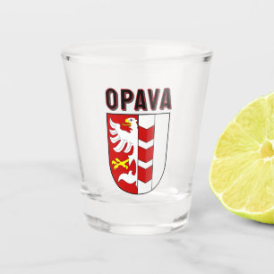 Verre A Shot Blason d'Opava, République tchèque
