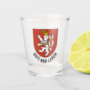 Verre A Shot Blason d'Ústí nad Labem, République tchèque