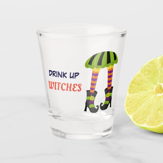 Verre A Shot Boire des sorcières Halloween (Devant)