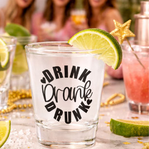 Verre A Shot Boisson drôle a bu était ivre
