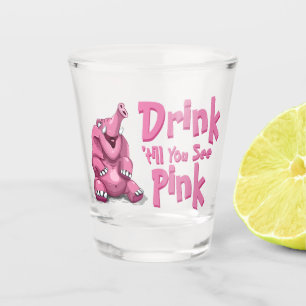 Verre A Shot Boisson 'jusqu'à ce que vous voyiez l'éléphant