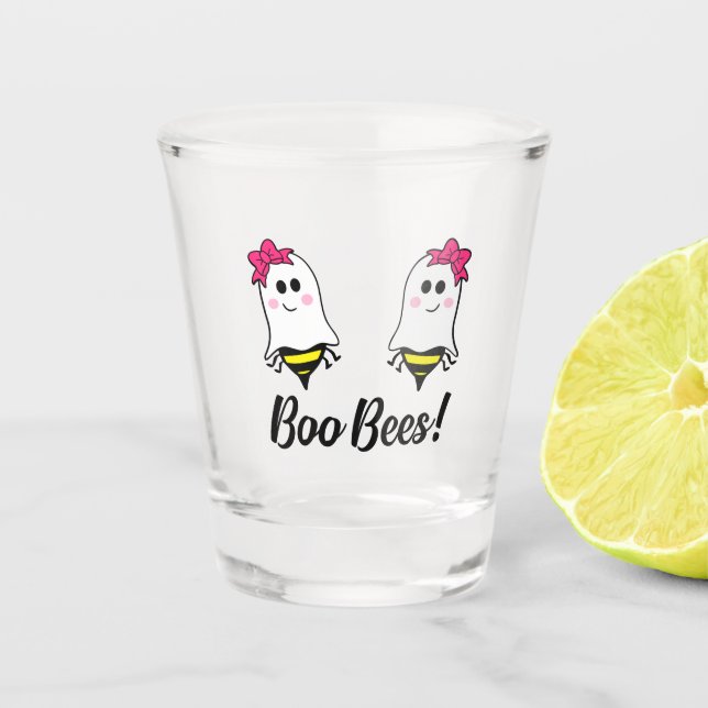 Verre A Shot Boo Bees - Maladie du cancer du sein (Devant)
