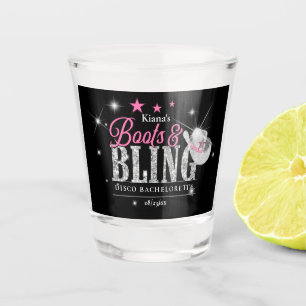 Verre A Shot Boots 'n Bling Disco Enterrement de Vie de Jeune F