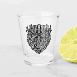 Verre A Shot Bouclier guerrier viking