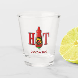 Verre A Shot Bouteille de sauce chaude