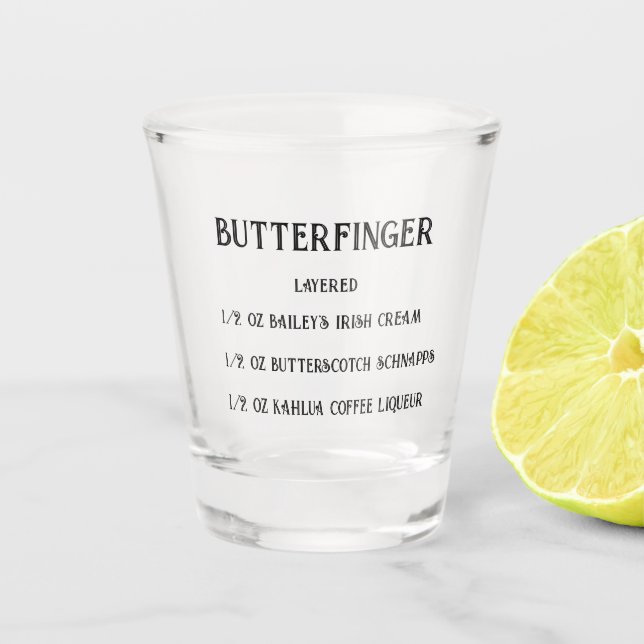 Verre A Shot Bouton de la nouveauté (Devant)