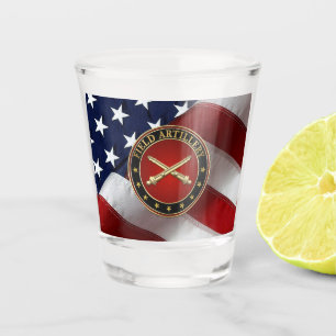 Verre A Shot Branche de l'artillerie de campagne Insigne Éditio