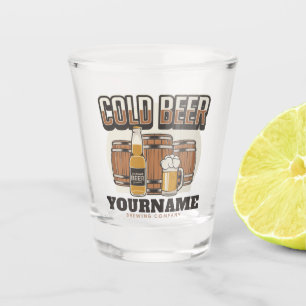 Verre A Shot Brasserie en chêne froid personnalisée Brasserie e
