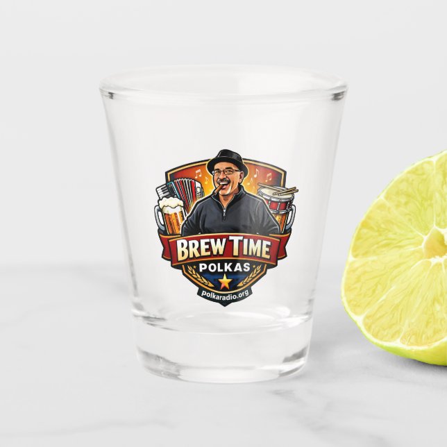 Verre A Shot Brew Time Polkas (Devant)