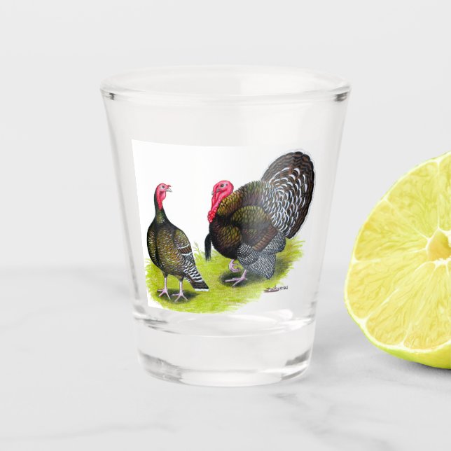 Verre A Shot Bronze large de Turquie (Devant)