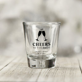 Verre A Shot Brunch de mariage avec bulles et toast aux mariés