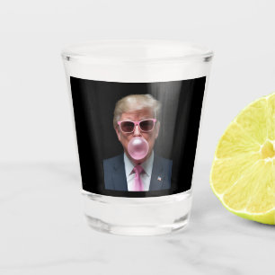Verre A Shot Bubblegum Rose Trump Drôle Président USA
