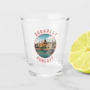 Verre A Shot Budapest Hongrie Cercle retro désorganisé