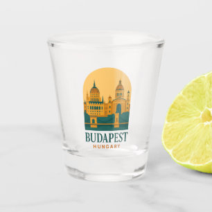 Verre A Shot Budapest Hongrie Voyage Rétro Ville