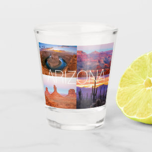 Verre A Shot Cactus Red Rock Sunset Nature Paysages Arizona