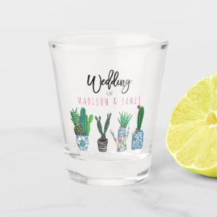 Verre A Shot Cactus Succulent Fiesta Party MARIAGE