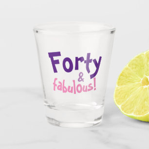 Verre A Shot Cadeau 40e anniversaire pour femmes