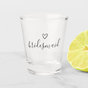 Verre A Shot Cadeau de Bridesmaid  Nom de script personnalisabl