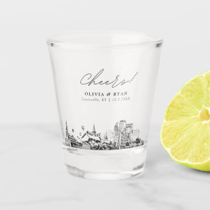 Verre A Shot Cadeau de mariage personnalisé à Louisville Tchin-