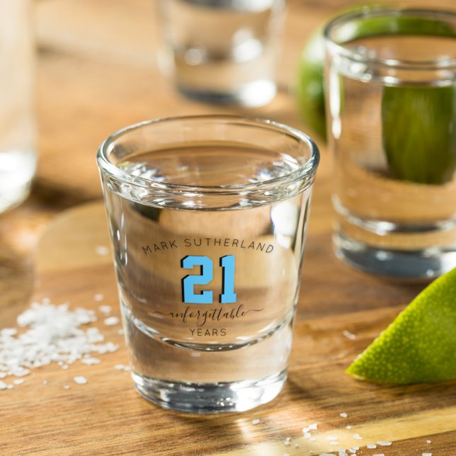 Verre A Shot Cadeau de naissance personnalisé pour un anniversa (Créateur téléchargé)