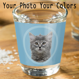 Verre A Shot Cadeau de photo de chaton mignon pour remplir les
