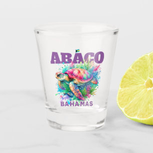 Verre A Shot Cadeau souvenir Bahamas : Abaco Bahamas Sea Turtle