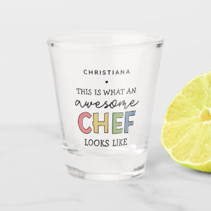 Verre A Shot Cadeaux de chef sur mesure Meilleur Chef Jamais