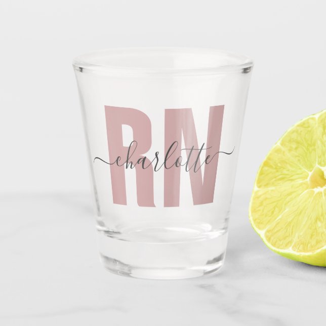 Verre A Shot Cadeaux d'études d'infirmière autorisée (Devant)