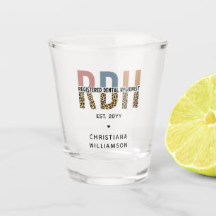 Verre A Shot Cadeaux d'hygiéniste dentaire enregistrés sur mesu