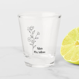 Verre A Shot Cadeaux personnalisés de Mme pour la future mariée