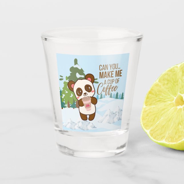 Verre A Shot café, noël (Devant)