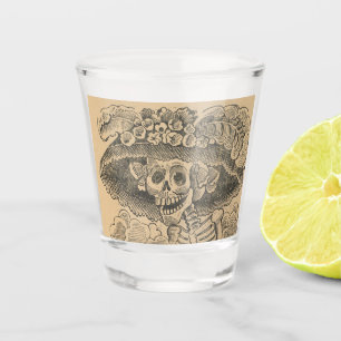 Verre A Shot Calavera Catrina (Squelette Élégant) (Crâne Dapper