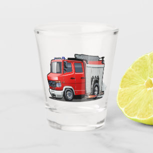 Verre A Shot Camion-feu de dessin