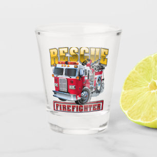 Verre A Shot Camion-feu de dessin