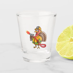 Verre A Shot Camions pompiers Thanksgiving Turquie