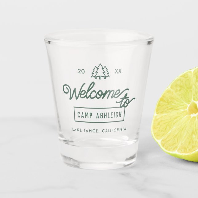 Verre A Shot Camp Thème Bachelorette (Devant)