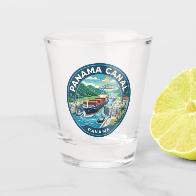 Verre A Shot Canal de Panama Panama (Devant)