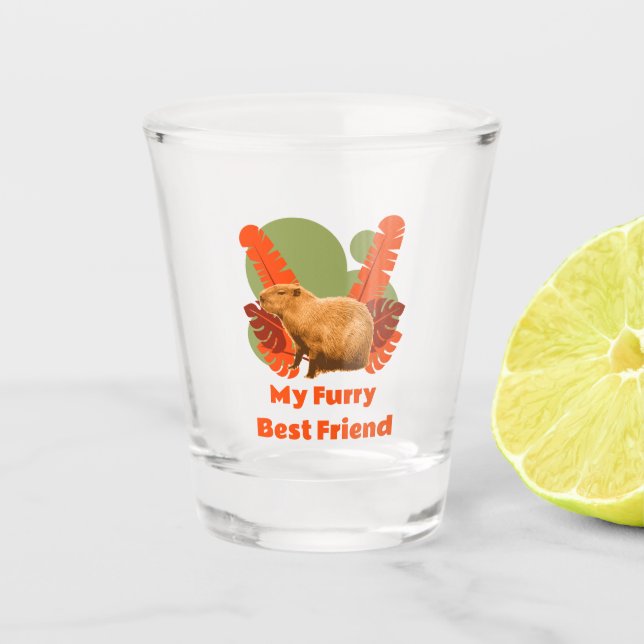 Verre A Shot Capybara My Furry Meilleur Ami (Devant)