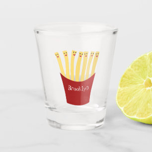 Verre A Shot Caricature de frites Cute kawaii fast food