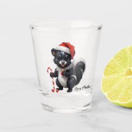 Verre A Shot Caricature de la peau de Noël mignon