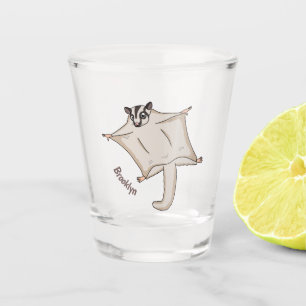Verre A Shot Caricature de planeur de sucre volant mignon